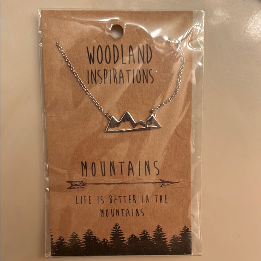 Mountain Pewter Necklace